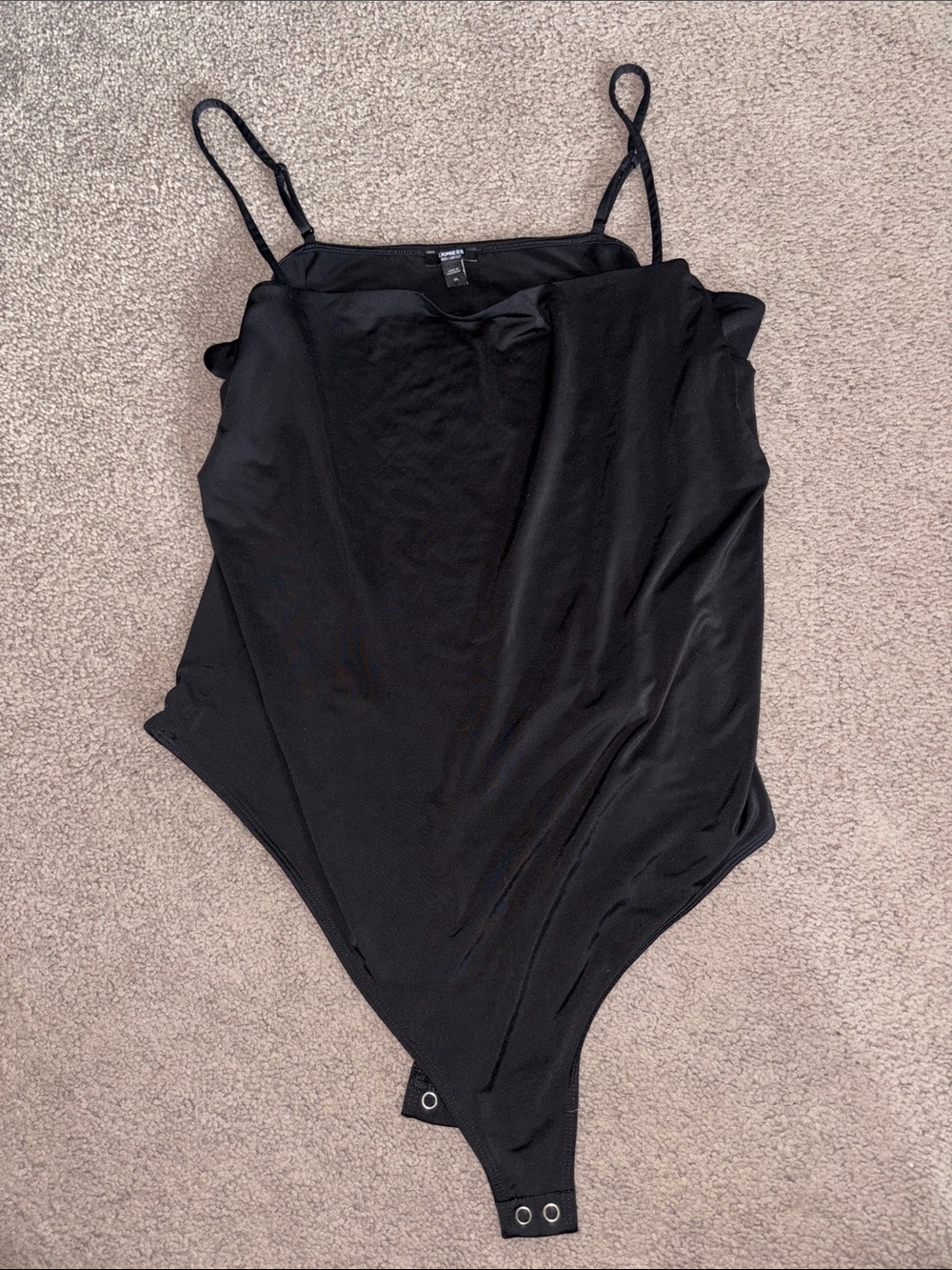 Express Black Stretch Scoop Neck Bodysuit